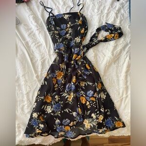 Tropical floral dress